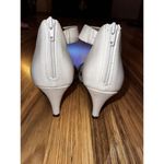 Style & Co Style Co Phillyis Sz 9 Two-Piece San White Sparkle Rhinestones Glitter Heel Pump Photo 5