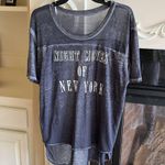 Night Moves  of New York Charcoal Top Wrap High Low Shirt Womens Small Photo 12