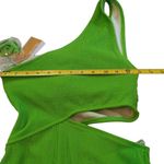 Michael Kors One Piece Swimsuit One Shoulder Cut Out Ribbed Green Size 8 NEW NWT Photo 10