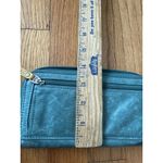 Fossil  turquoise Leather Bird Appliqué Zip-Around Wallet Embroidered Boho Festiv Photo 5