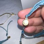 Pura Vida Set‎ of Three Blue and Gold Bead Stackable Bracelets Blue Photo 5