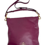 Coach Abby duffle berry Pebbled Leather Shoulder Bag F31507 like NEW Photo 0