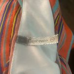 Expresso Striped Short Sleeve Gathered Dress S 80s Prints Rainbowcore Classic Red Photo 7