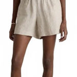 Quince  100% European Linen High Waisted Shorts Flax Women's Size XS EUC Photo 0