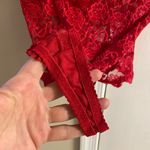 Rampage  cherry red bodysuit corset lace bustier lingerie Sz 38C Photo 4