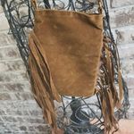 Faux Suede Leather Fringed Crossbody Bag Festival Cellphone Holder Trave… Photo 5