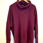 Aerie  Burgundy Cowl Neck long Sweater women’s large maroon dark red sweatshirt Photo 0