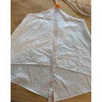 ZARA NWOT Size Small White Gabardine Fabric Halter Top Lightweight Beach Unique Photo 2