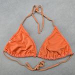 Orange Lace Crochet Eyelet Tie Sports Bra Bikini Bralette Swim Top S Small Photo 1