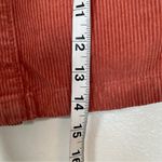 Free People Ray corduroy rust orange button front retro mini skirt size 0 Photo 7