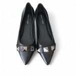 Marc Fisher Women’s Black Loafers with Metallic Accents Size 7 M Photo 1