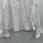 The Kooples  White Blouse With Broderie Anglaise Long Sleeve Top Sz‎ 2 (M) NEW Photo 5