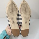 Splendid  Blue White Striped Pointed Canvas Flats Photo 2