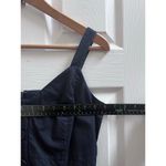 Nordstrom Signature Navy Blue Cotton Pocket Midi Sun Dress Size 4 Loose Hem Photo 7