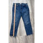 We The Free  Free People Distressed Raw Hem Cropped‎ Jeans Blue Women's Size 31 Photo 4