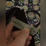 Nicole Miller EUC  Purple Floral Bandeau Ruche One-piece Swim Dress size small Photo 5