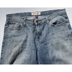 Just USA Blue Distressed Blue Ultra Mid Long Short Jean Shorts Women’s Sz 13 Photo 6