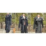 Size fits S Black Faux Fur Princess Coat Women's Winter Made in France Photo 2