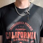 Link Chain Necklace for Men Women Streetwear Punk Hip Hop Unisex Style Silver Photo 5