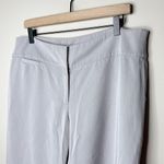 Eileen Fisher Light Gray Tencel Flat Front Wide Leg Pants Size 14 Office Minimal Photo 1