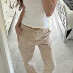 ZARA Tan Cargo Pants Photo 0