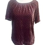 Steven Alan Vintage Y2K Velvet Floral Peasant Boho Top Puff Sleeves Quiet Luxury Whimsigoth Photo 0