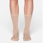 SKIMS NIB Everyday Crew Sock - Small - Clay Photo 1