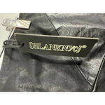 BLANK NYC Skirt Womens Faux Leather Mini Skater Zipper Black Dress Size 25 New Photo 1