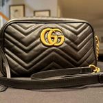 Gucci GG Marmont Matelasse Small Leather Crossbody Bag Black Photo 12