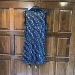 Callaway NWT  Size Medium Sleeveless V-Inset Collar Navy Blue Floral Dress Golf Photo 2