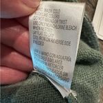 Democracy New  Sz L Green Space Dye Star Long Blouson Sleeve Sweater Boho Slouchy Photo 8