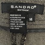 Sandro Sportswear Women Pants 14 Wide Leg Twill Stretch Comfort Officewear Y2K Brown Photo 1