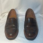 Paul Green Jordan Almond Toe Loafers SMOOTH LEATHER BROWN 6.5 Photo 5