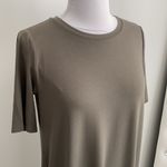 Eileen Fisher Olive Tee Shirt Midi Dress Photo 6