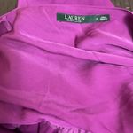 Ralph Lauren Lauren ‎ Women Purple Satin Tie Waist Cargo Pockets Jumpsuit Size 12 Photo 9
