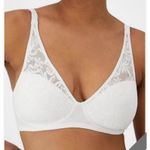 Bali  Breathe Size 2XL White Cotton Modal Lace Wireless T-Shirt Bra DF7594 Photo 0
