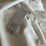 DKNY NWT   Plus Size Solid Knit Boat Neck Tulip Sleeve Sheath Dress White SZ-14W Photo 7