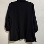 Stoosh Extraordinary Women XL Black Blazer Roll Tab Sleeve Open Front Casual Size undefined Photo 6