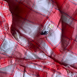 Abercrombie & Fitch  red & white button up holiday preppy winter top plaid Photo 1