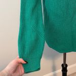Gap Shaker Stitch Crewneck Deluxe Green Knit Sweater Women's Small Photo 4