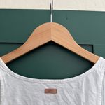 Lunya Organic Pima Cotton Cropped Tank Sleep Shirt in White Size XS Photo 7