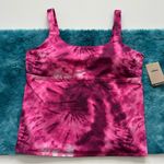 Nike  Swim Tie Dye Scoop Neck Tankini Top Size XXL Photo 3