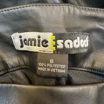 Jamie Sadock Black Faux Leather Edgy Golf Skirt Punk Retro Funky Size 8 Medium Photo 7