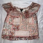 A Byer A. Byer Women's Patchwork Floral Blouse Size Large Photo 0