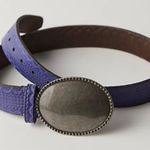 Free People NWT  Duke Concho Belt in Blackberry Photo 0