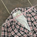 Favorite Daughter The City Plaid Tweed Belted Blazer Jacket Red Photo 13