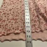 Kensie Kenzie Boxie Crop Tee Women 2X Pink Chalk Washed Floral Short Sleeve NWT Casual Photo 7