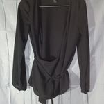 Forever 21  sheer faux wrap long sleeve shirt size S Photo 0