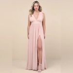 Lulus Heavenly Hues Blush Maxi Dress Size M Tan Size M Photo 9