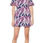 Lilly Pulitzer Womens Fiesta Stretch Dress Beyond The Sea Size 6 Navy Pink Photo 2